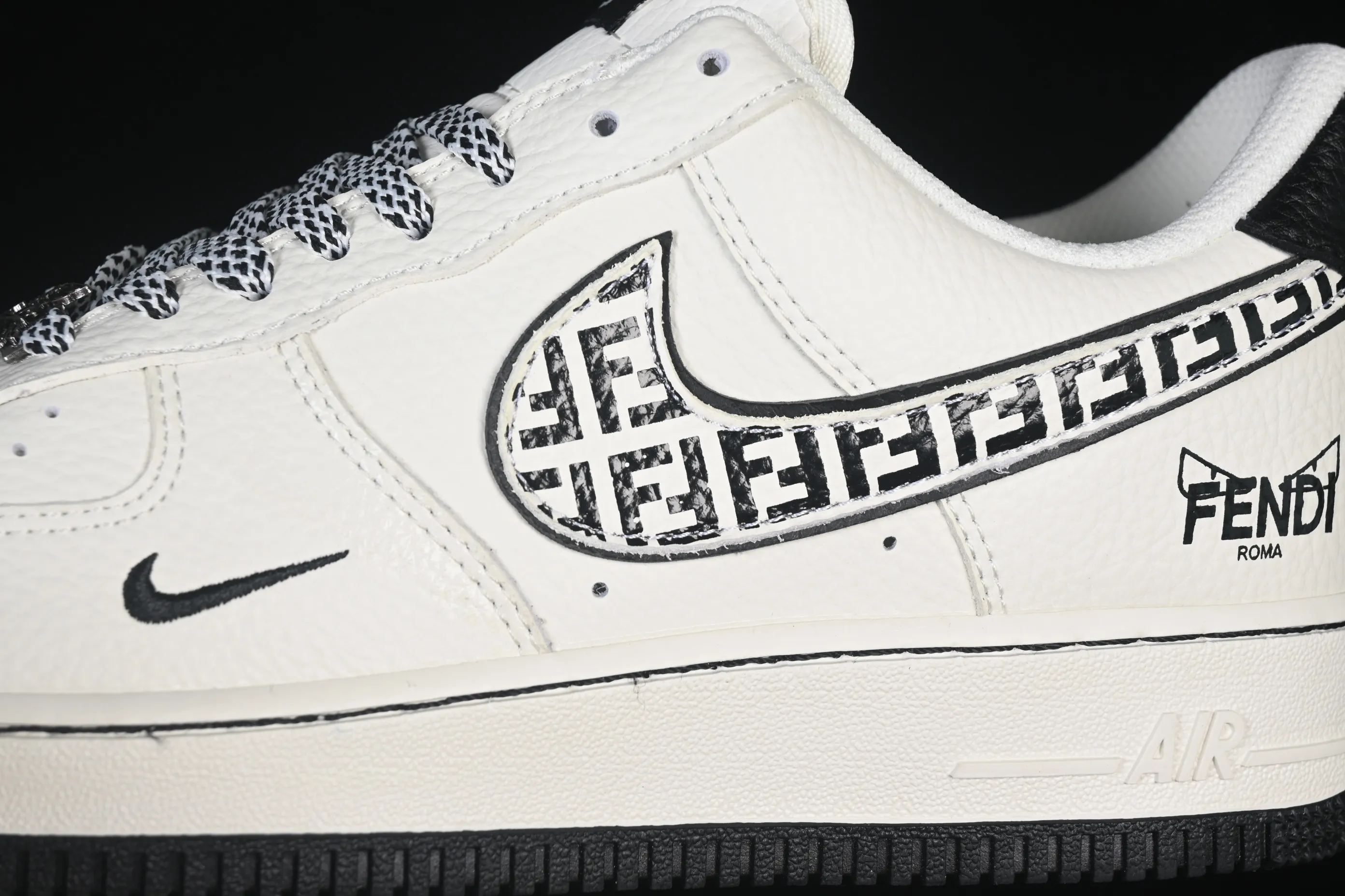All categories Nk Air Force 1 Air Force series Nk Air Force 1 Low Air Force low-top Nike Air Force 1'07 Low Fendi joint cream ink pattern Air Force 1 low-top casual sneakers XY9025-020